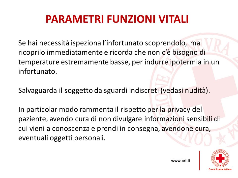 Parametri Vitali Modulo Lezione D Croce Rossa Italiana Ppt Scaricare